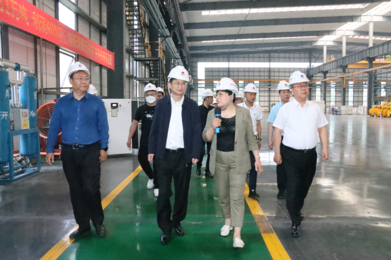 貴陽市政協(xié)副主席、清鎮(zhèn)市委書記付濤一行到明泰鋁業(yè)考察